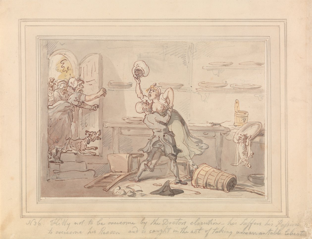 Kitty Overcome av Thomas Rowlandson