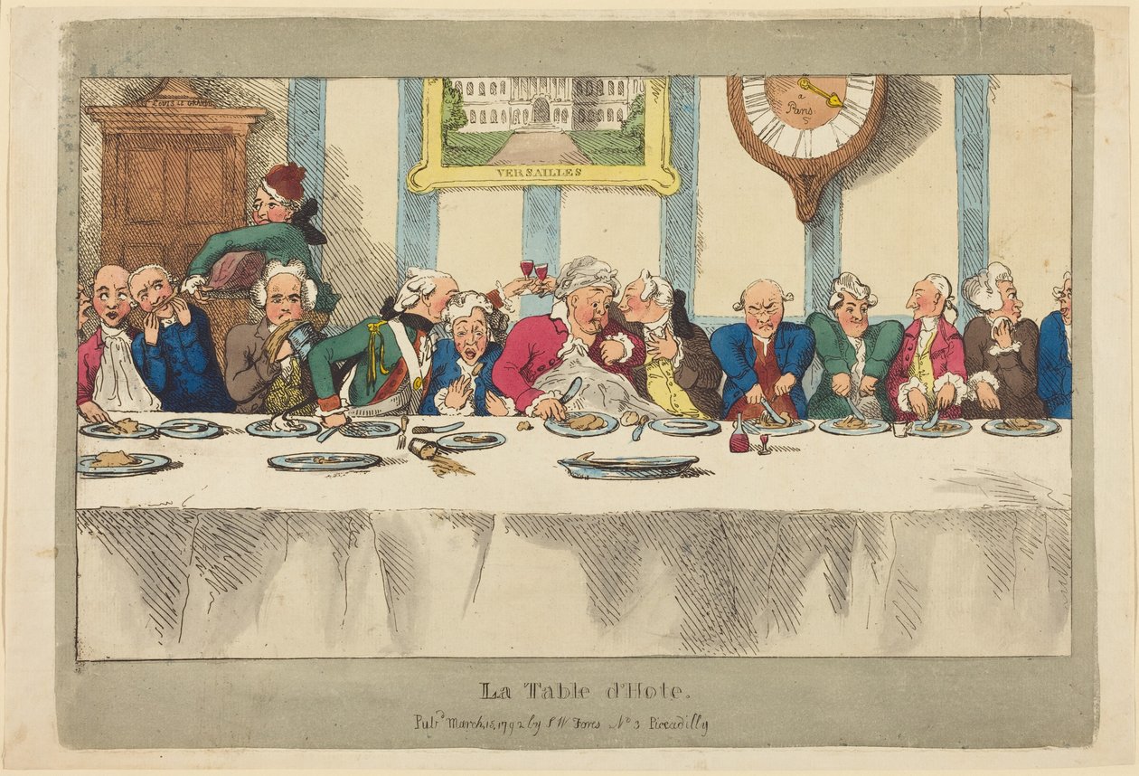 Dagens meny av Thomas Rowlandson