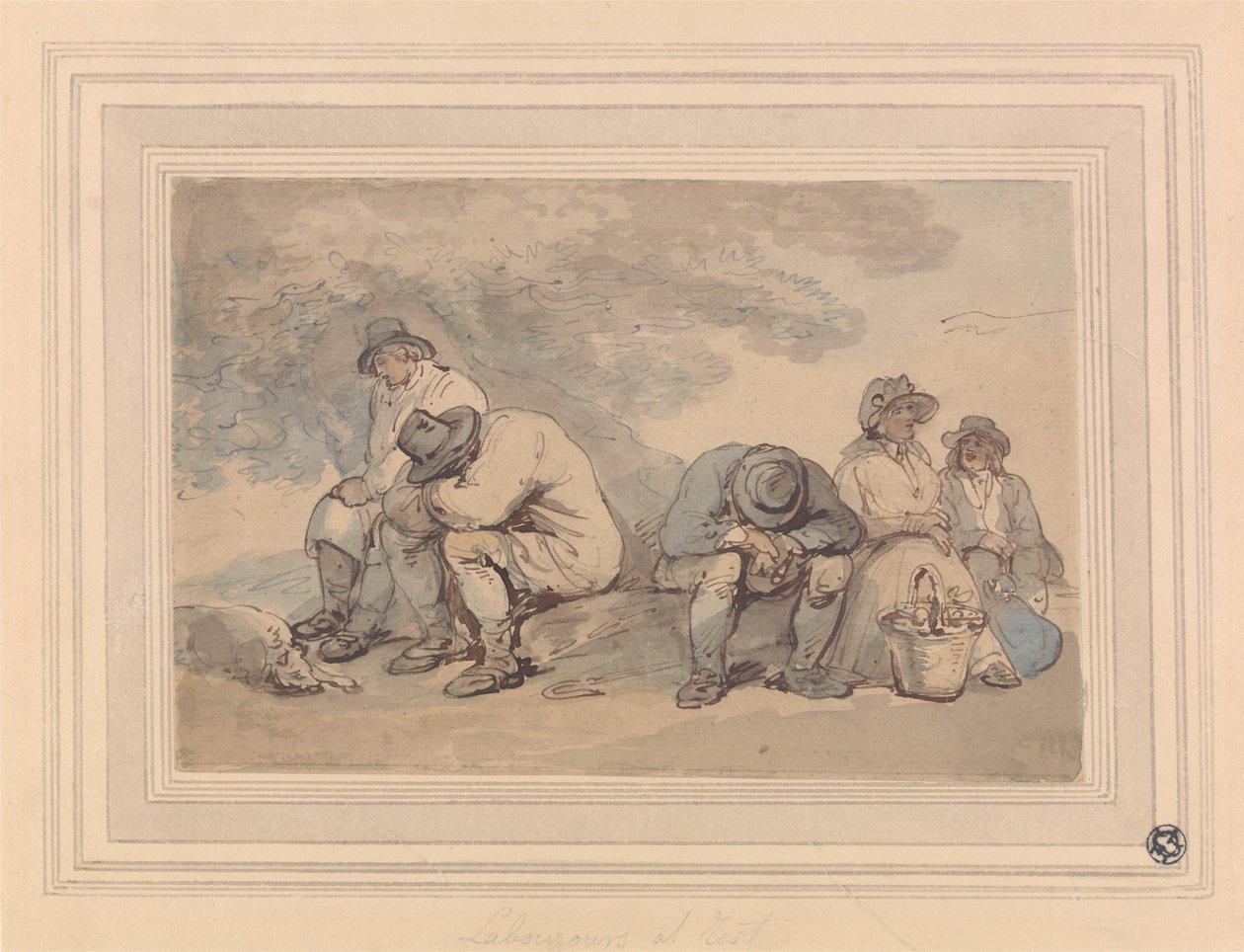 Arbeidere i hvile av Thomas Rowlandson