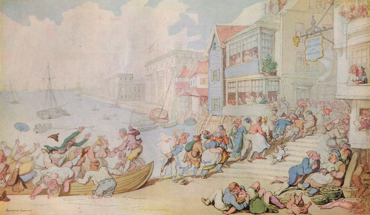 Lander i Greenwich, c1780 av Thomas Rowlandson