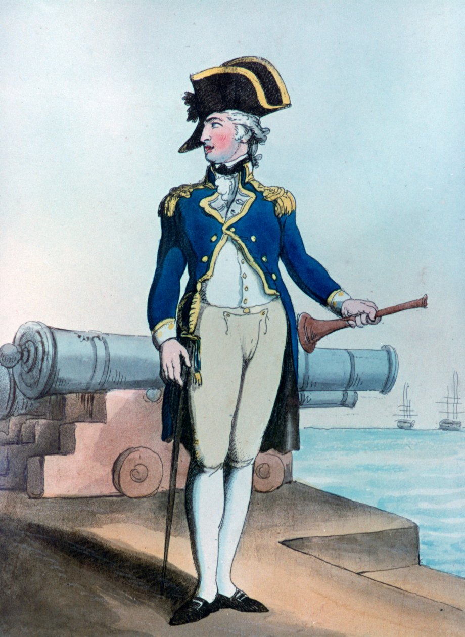 Løytnant av garde, 1799 av Thomas Rowlandson