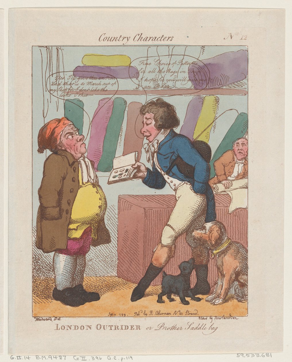 London Outrider, eller Brother Saddlebag, 10. september 1799., 10. september 1799. av Thomas Rowlandson