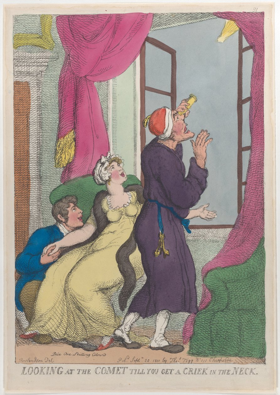 Ser på Comet till You Get a Crick in the Neck, 20. september 1811., 20. september 1811. av Thomas Rowlandson