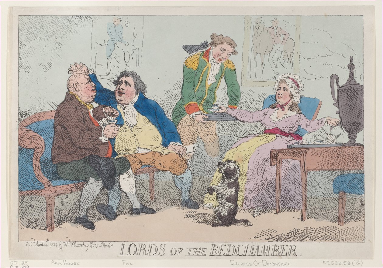Lords of the Bedchamber, 14. april 1784., 14. april 1784. av Thomas Rowlandson