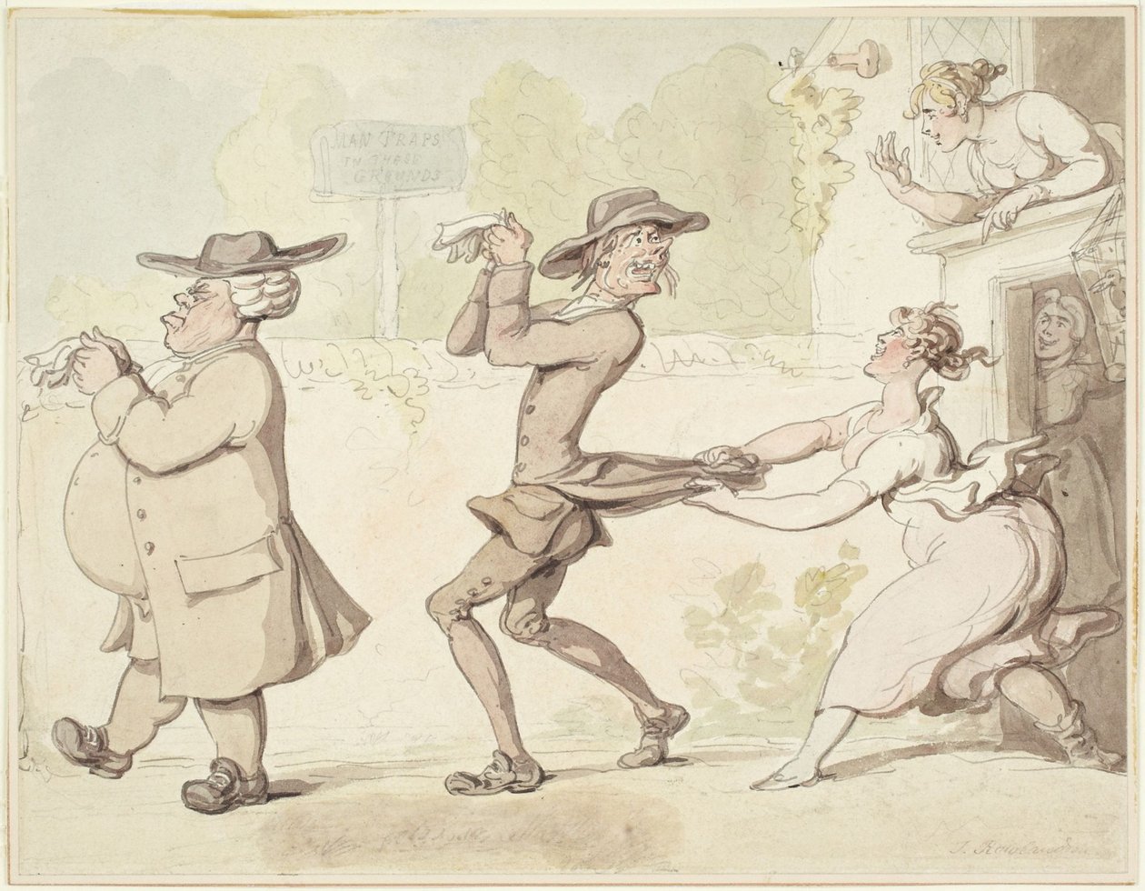 Menns feller på disse områdene av Thomas Rowlandson