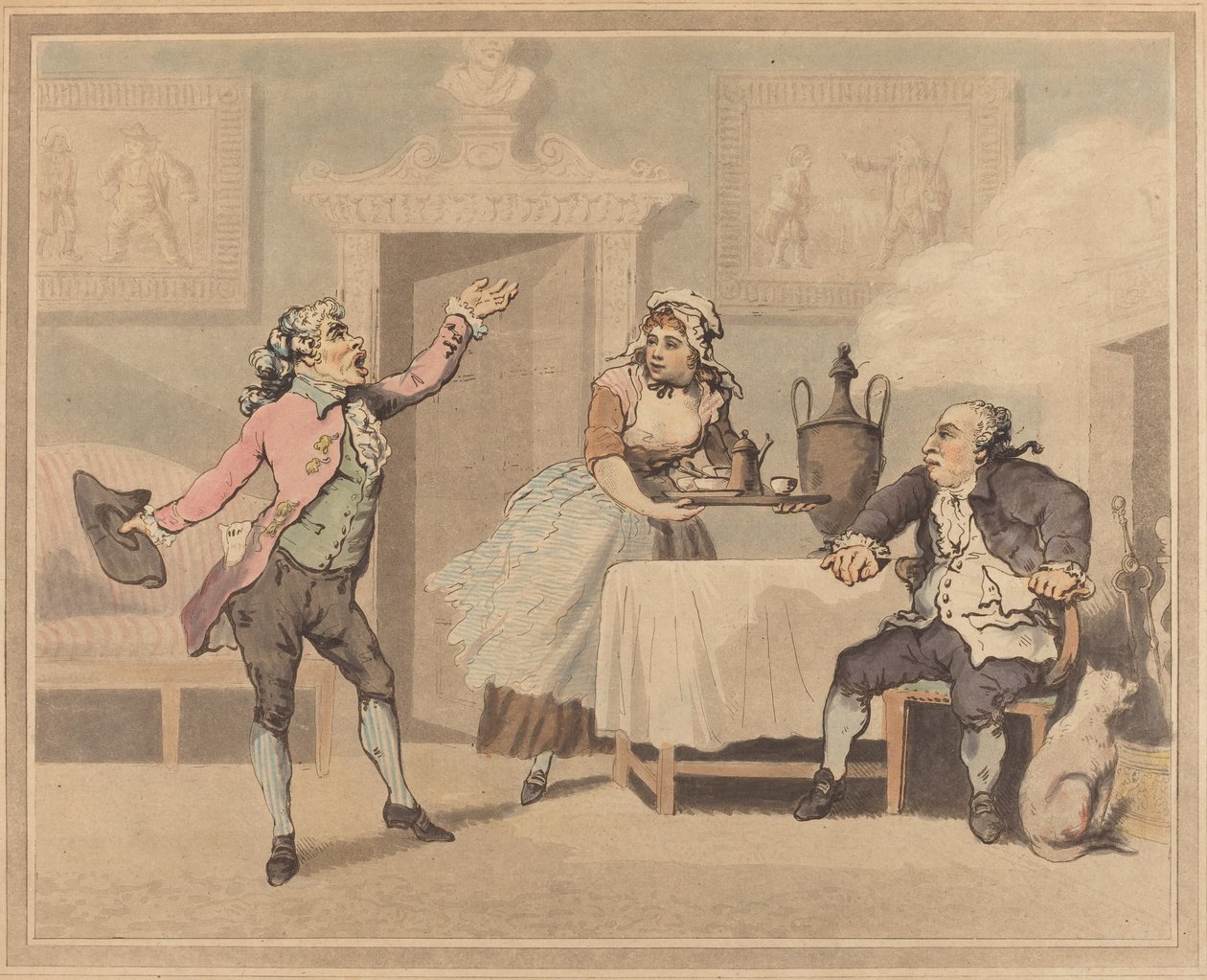 Manager og Spouter av Thomas Rowlandson
