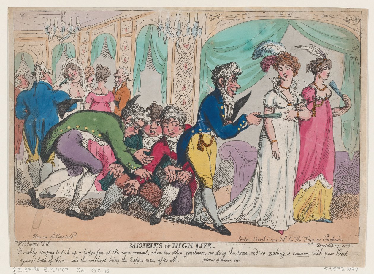 Miseries of High Life, 1. mars 1808., 1. mars 1808. av Thomas Rowlandson