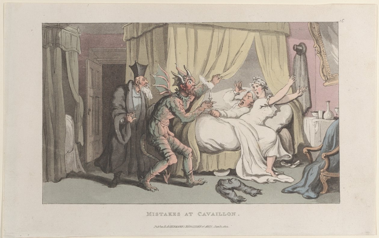 Mistakes at Cavaillon, from Journal of Sentimental Travels in the Southern Pro..., January 1, 1822.    1155719   no       norwegian Successfully Translated  Original: Hamlet, Horatio, Marcellus and the Ghost Shakespeare, Haml..., first published 1796, reis av Thomas Rowlandson