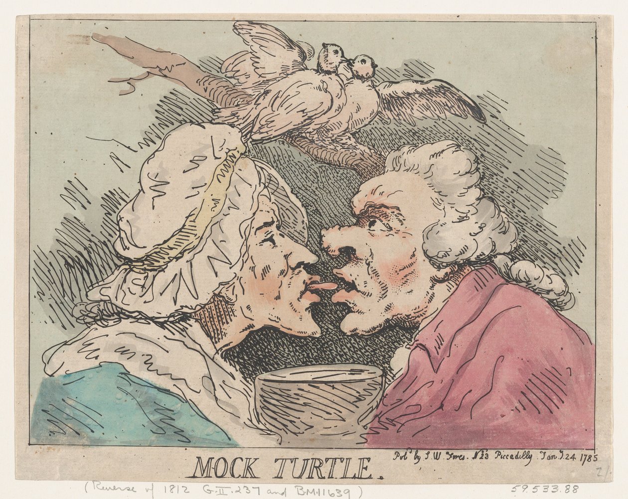 Mock Turtle, 24. januar 1785., 24. januar 1785. av Thomas Rowlandson