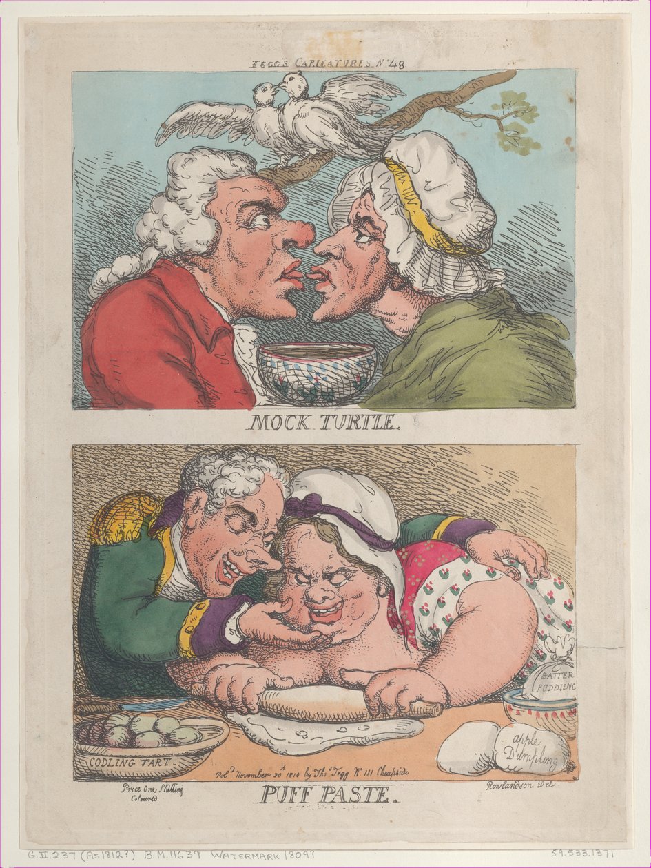 Mock Turtle, Puff Paste, 20. november 1810., 20. november 1810. av Thomas Rowlandson
