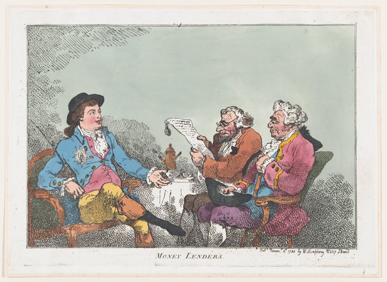 Money Lenders, 8. november 1784., 8. november 1784. av Thomas Rowlandson