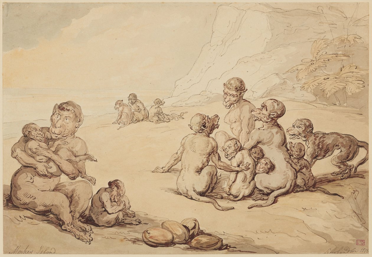Apeøya av Thomas Rowlandson