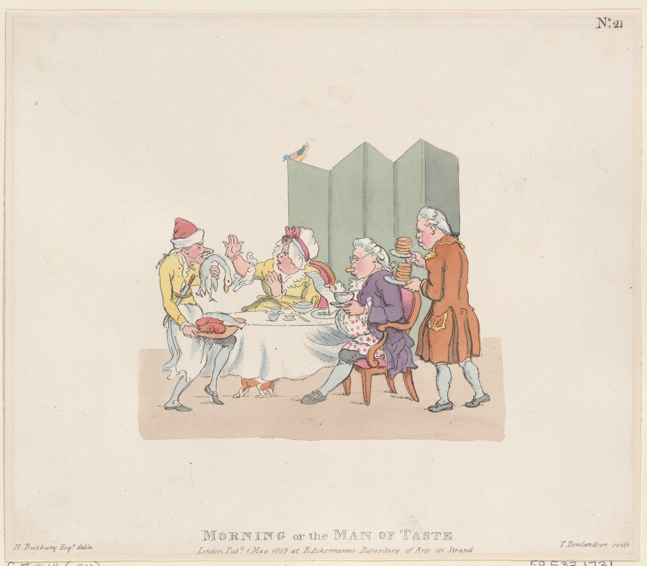 Morgen, eller smakens mann, 1. mai 1803., 1. mai 1803. av Thomas Rowlandson