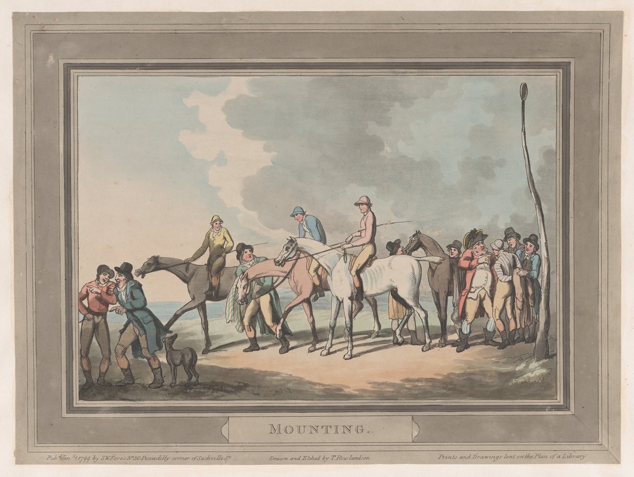 Montering [The Mount], 1. januar 1799., 1. januar 1799. av Thomas Rowlandson