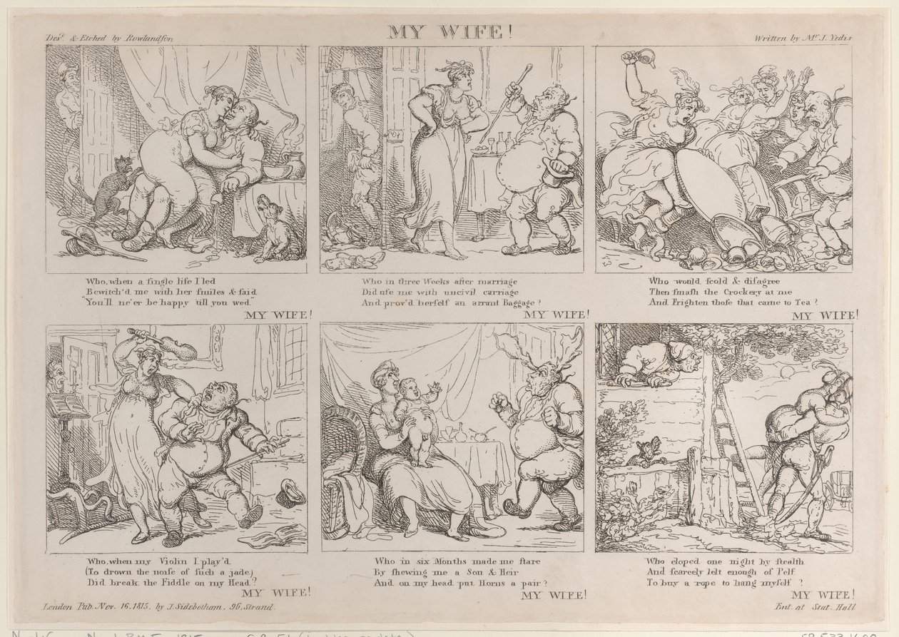 Min kone!, 16. november 1815., 16. november 1815. av Thomas Rowlandson
