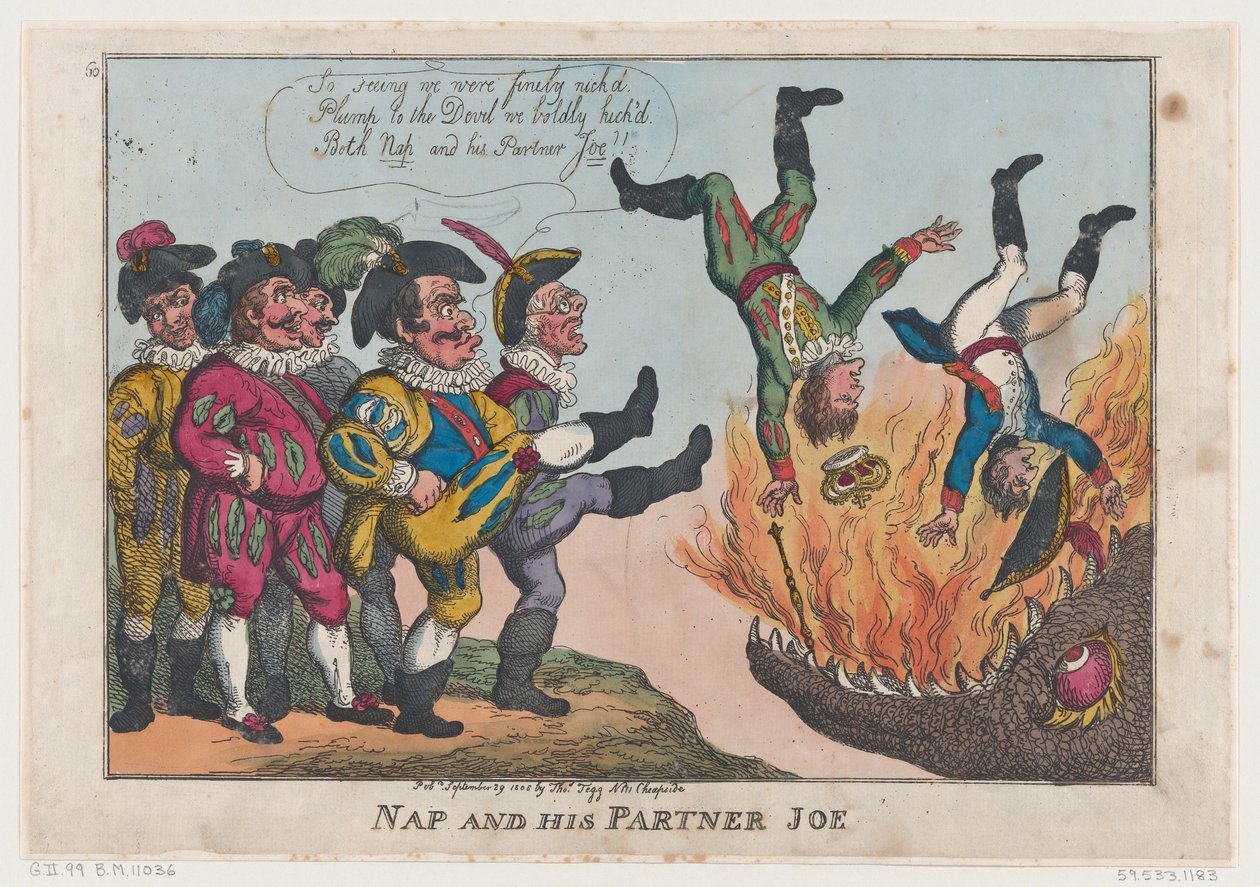 Nap og hans partner Joe, 29. september 1808., 29. september 1808. av Thomas Rowlandson