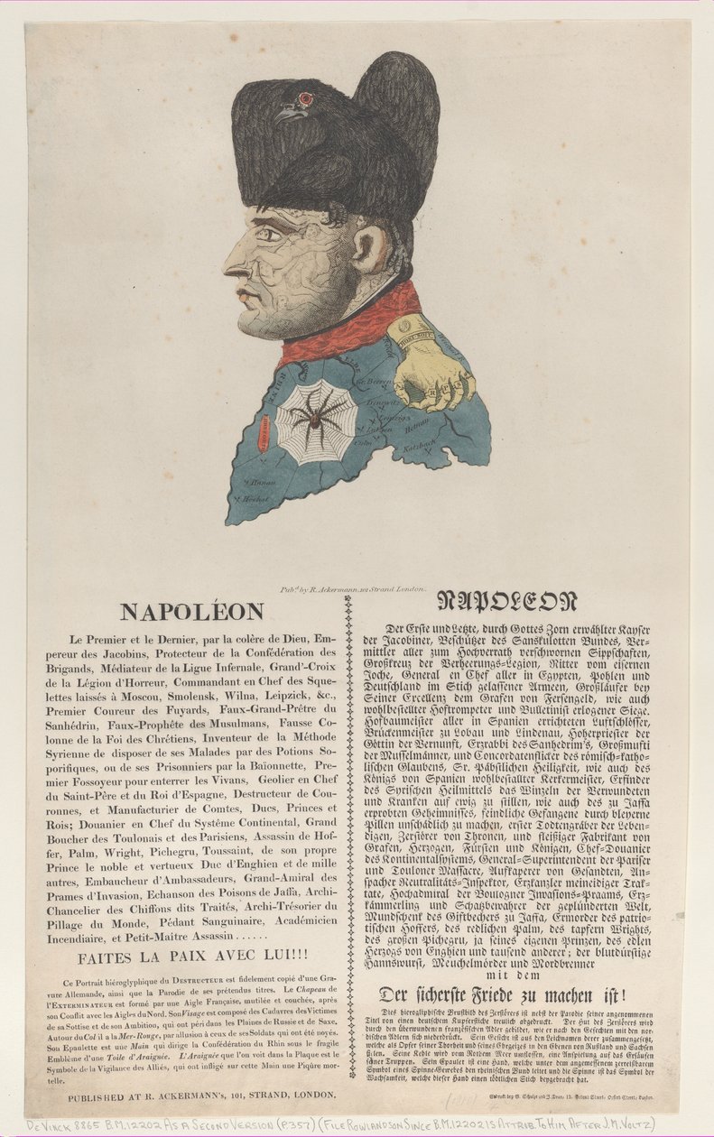 Napoleon, mars 1814., mars 1814. av Thomas Rowlandson