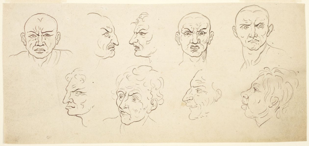 Ni karikaturer av Thomas Rowlandson