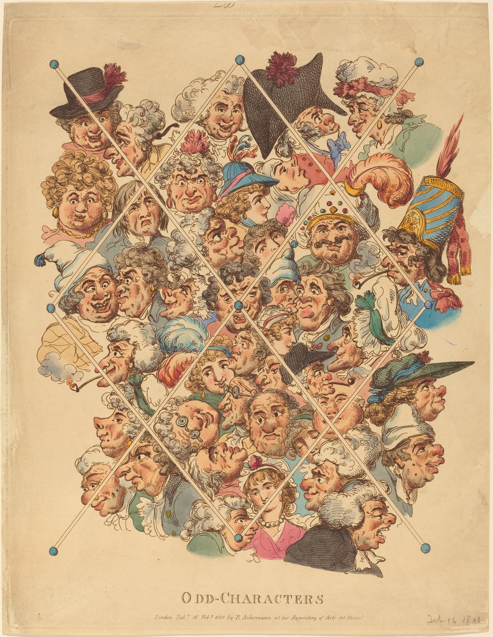 Odd-karakterer av Thomas Rowlandson
