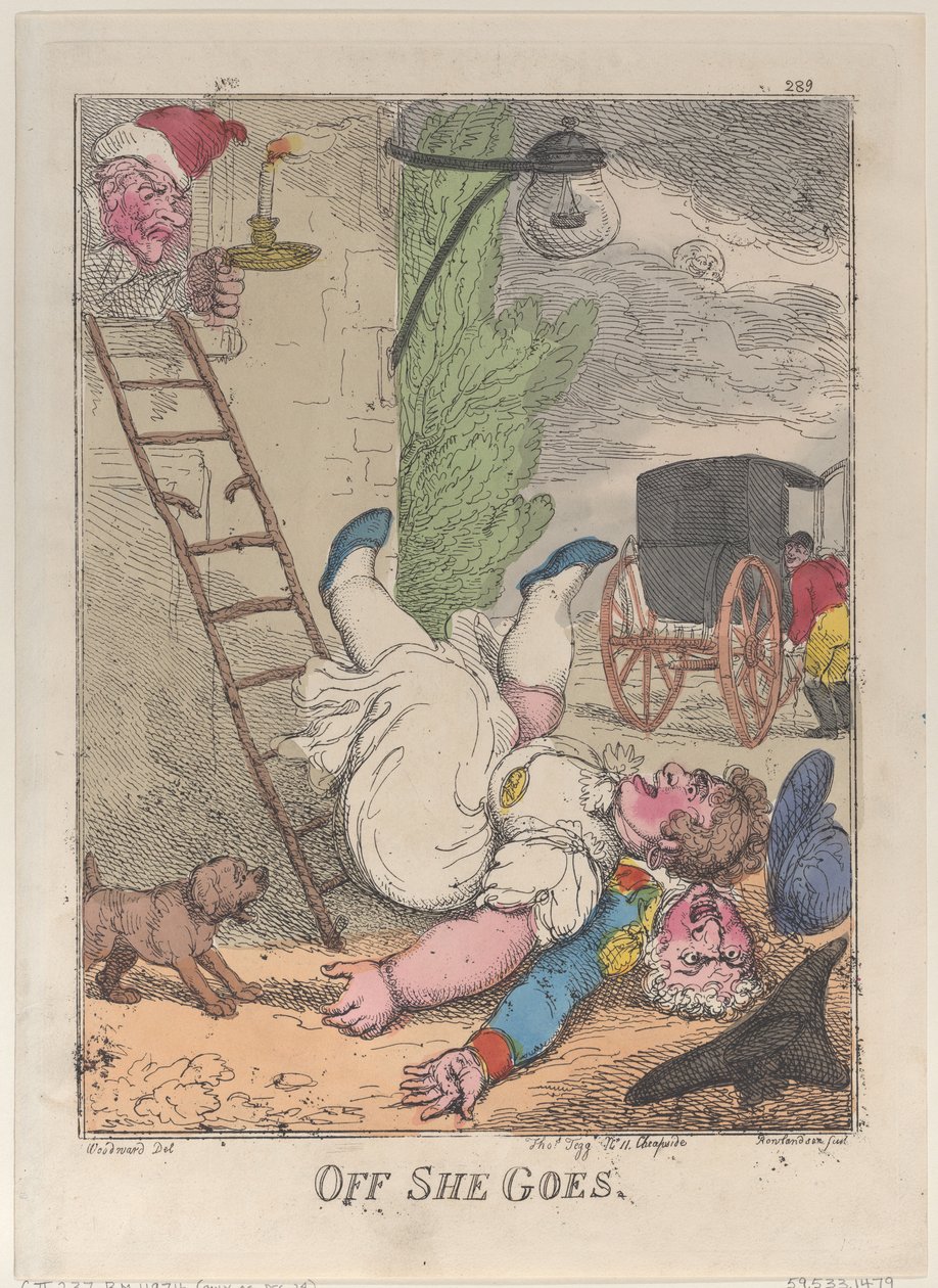 Off She Goes, 1812., 1812. av Thomas Rowlandson