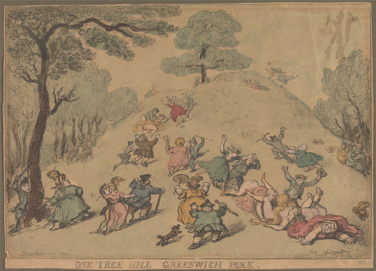 One Tree Hill Greenwich Park av Thomas Rowlandson
