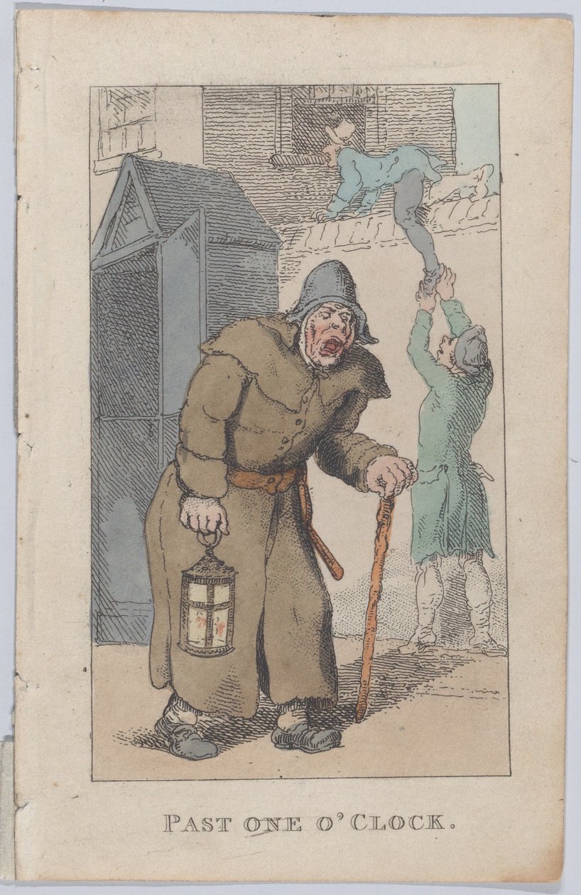 Etter klokken ett, 1820., 1820. av Thomas Rowlandson