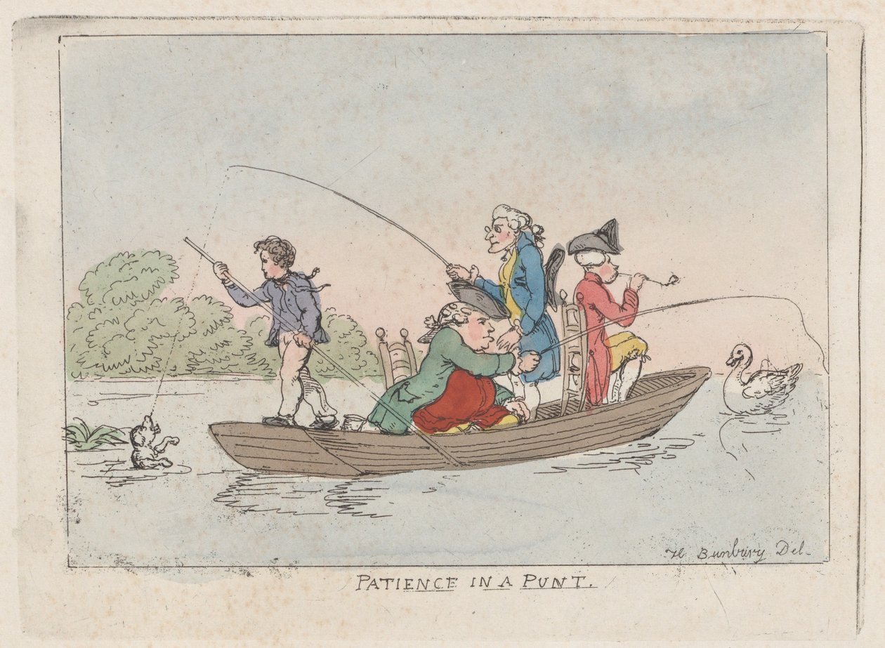 Tålmodighet i en Punt, ca. 1803., ca. 1803. av Thomas Rowlandson