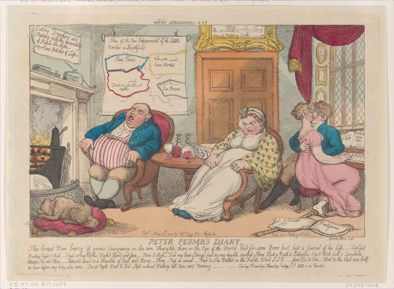 Peter Plumbs dagbok, 20. mai 1810., 20. mai 1810. av Thomas Rowlandson
