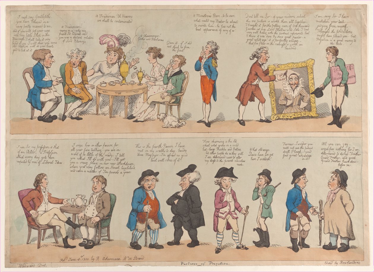 Bilder av fordommer, 4. juni 1800., 4. juni 1800. av Thomas Rowlandson