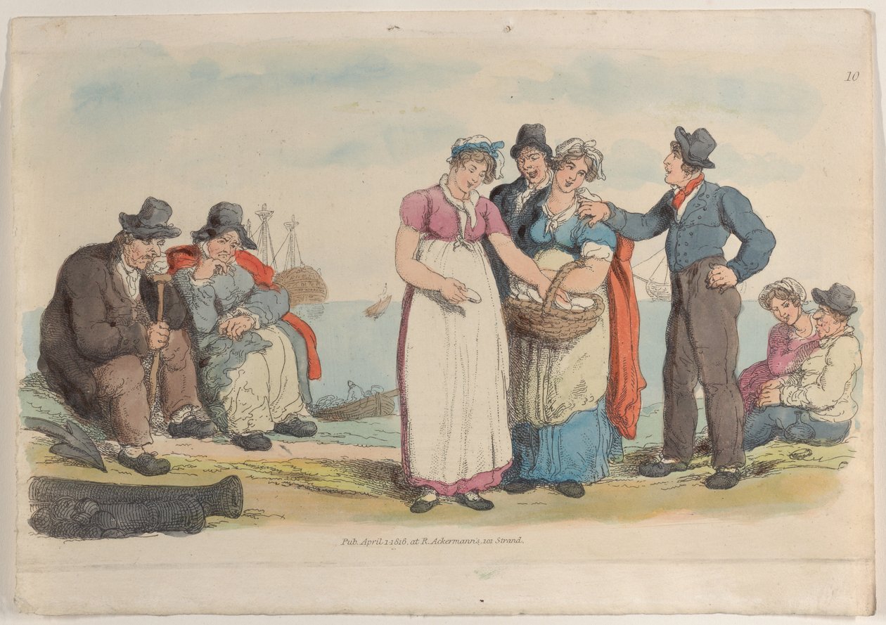 Plate 10, fra World in Miniature, 1816., 1816. av Thomas Rowlandson