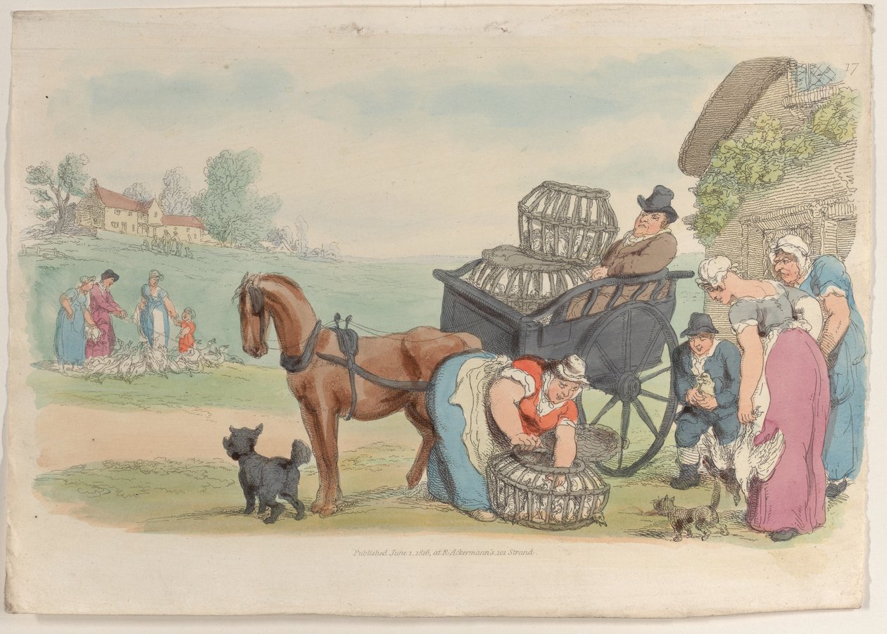 Plate 17, fra World in Miniature, 1816., 1816. av Thomas Rowlandson