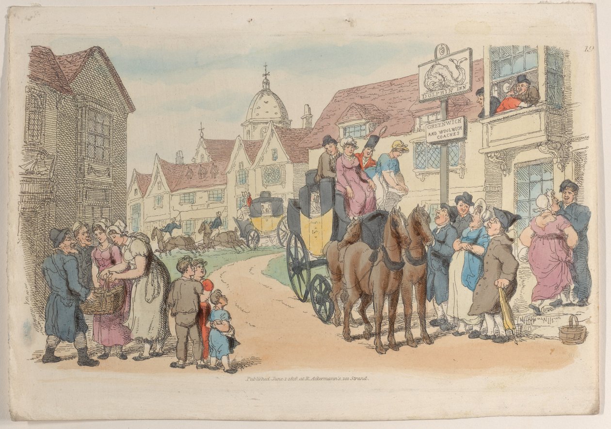 Plate 19, fra World in Miniature, 1816., 1816. av Thomas Rowlandson