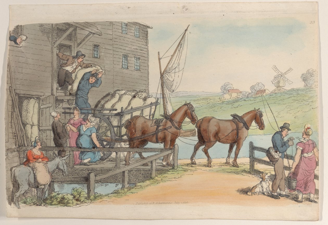 Plate 23, fra World in Miniature, 1816., 1816. av Thomas Rowlandson