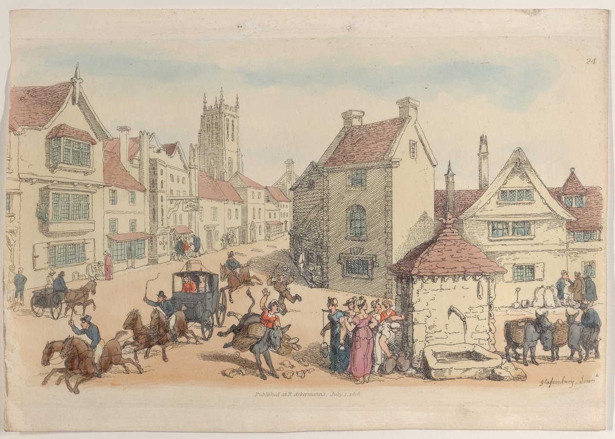 Plate 24, fra World in Miniature, 1816., 1816. av Thomas Rowlandson