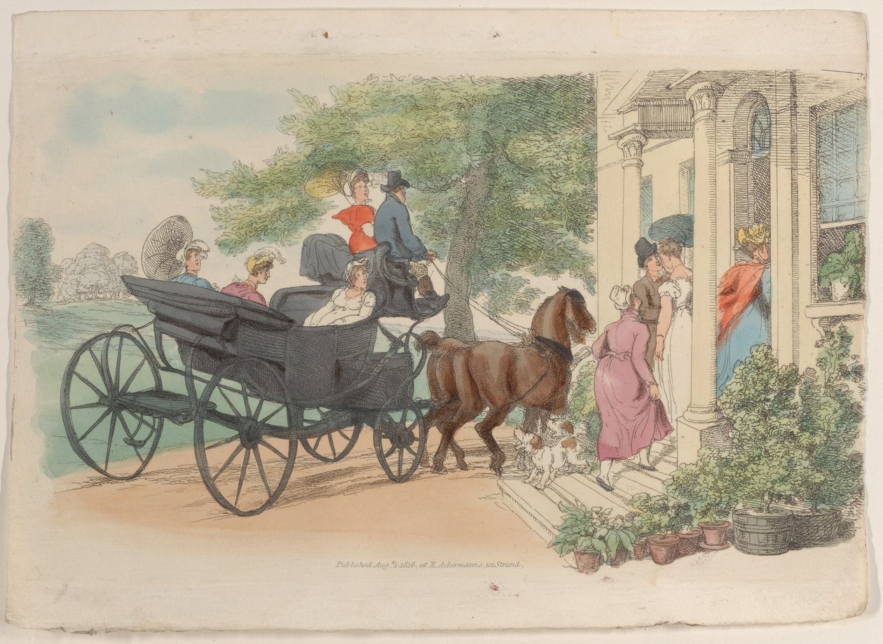 Plate 28, fra World in Miniature, 1816., 1816. av Thomas Rowlandson