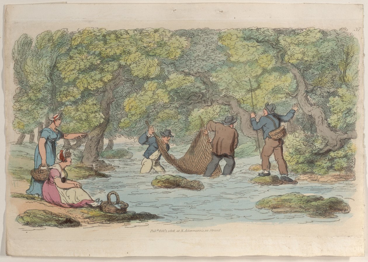 Plate 37, fra World in Miniature, 1816., 1816. av Thomas Rowlandson