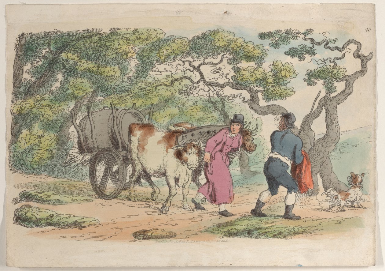 Plate 40, from World in Miniature, 1816., 1816.    1158475   no       norwegian Successfully Translated  Original: Figure study for King Arthur Translat: Figure study for King Arthur 1340132 no norwegian Successfully Translated Original: Bushy, costume ske av Thomas Rowlandson
