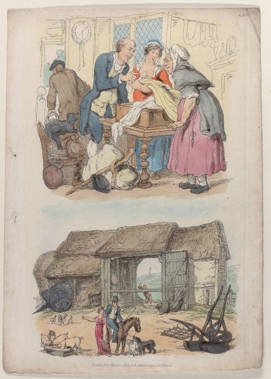 Plate 5, fra World in Miniature, 1816., 1816. av Thomas Rowlandson