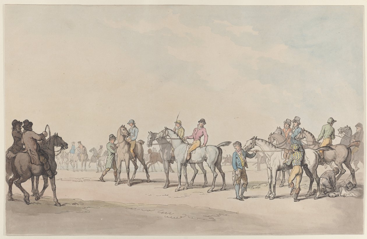 Forberedelser til løpet av Thomas Rowlandson
