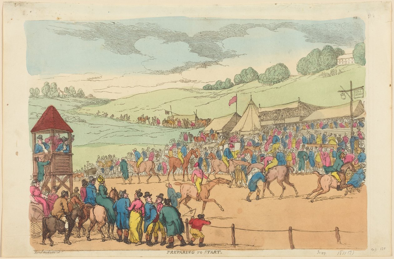 Forberedelser før oppstart av Thomas Rowlandson