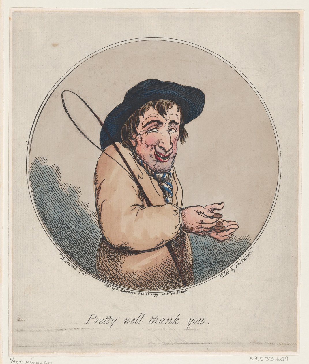 Ganske bra takk, 20. oktober 1799., 20. oktober 1799. av Thomas Rowlandson