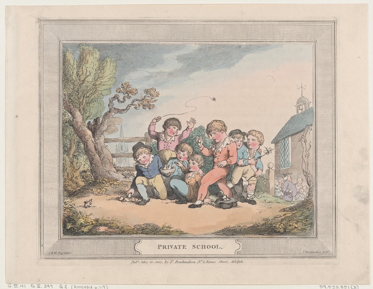Privatskole, 10. mai 1802., 10. mai 1802. av Thomas Rowlandson