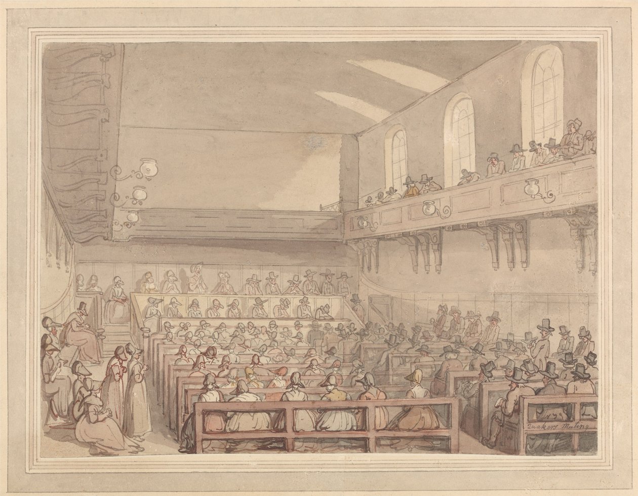 Kvekernes møte av Thomas Rowlandson