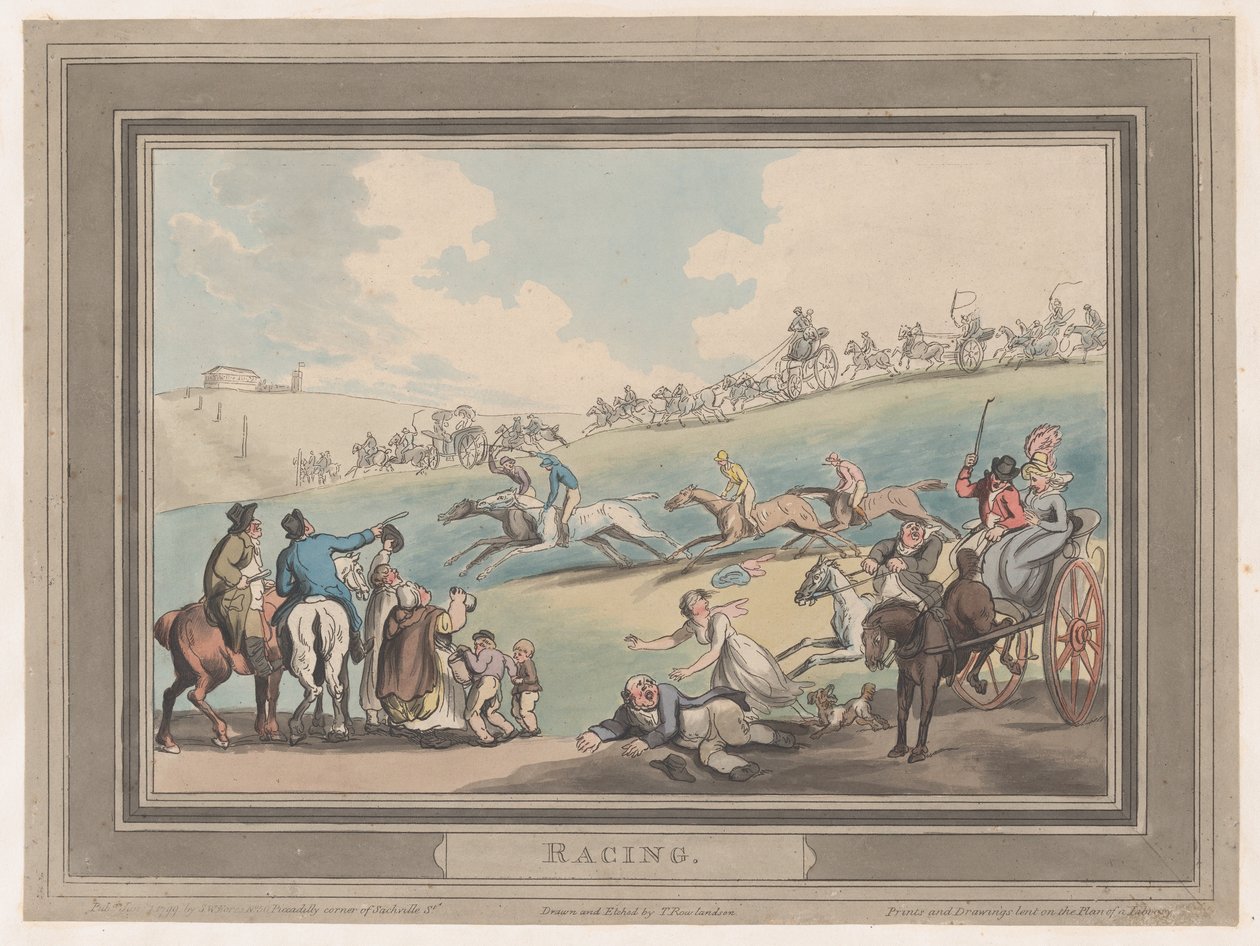 Racing [The Start], 1. januar 1799., 1. januar 1799. av Thomas Rowlandson