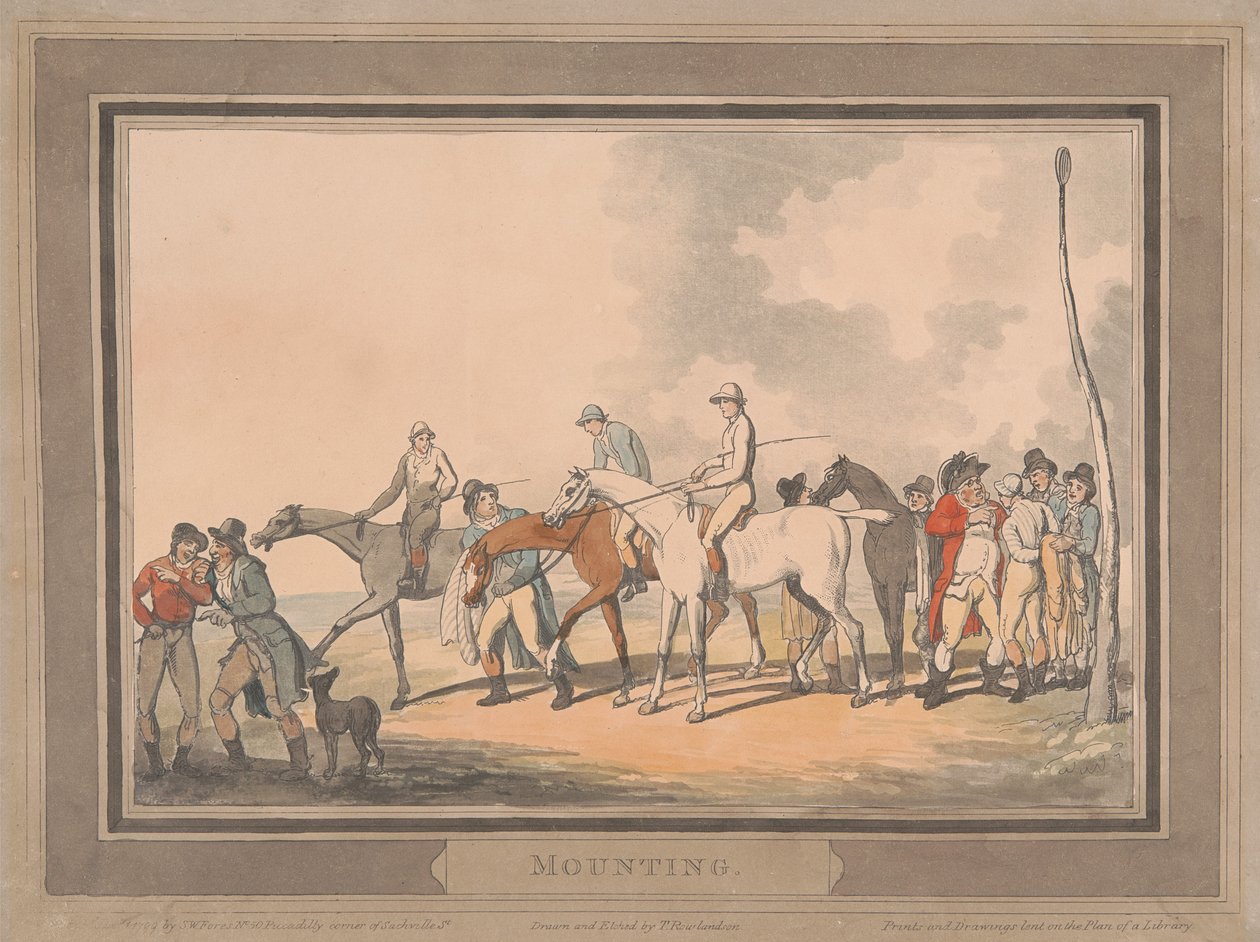 Racing [sett med seks]:  3.Montering av Thomas Rowlandson