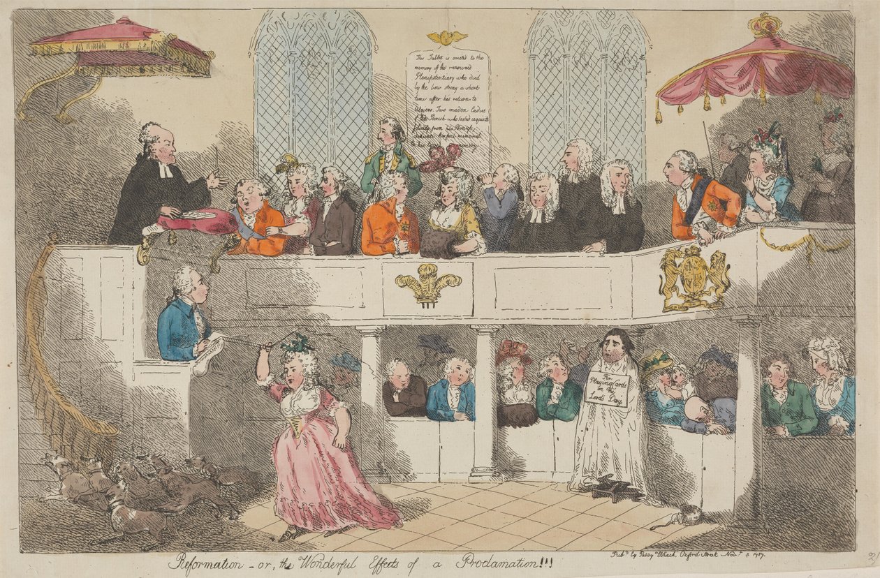 Reformasjonen – eller – De fantastiske virkningene av en kunngjøring!!! av Thomas Rowlandson