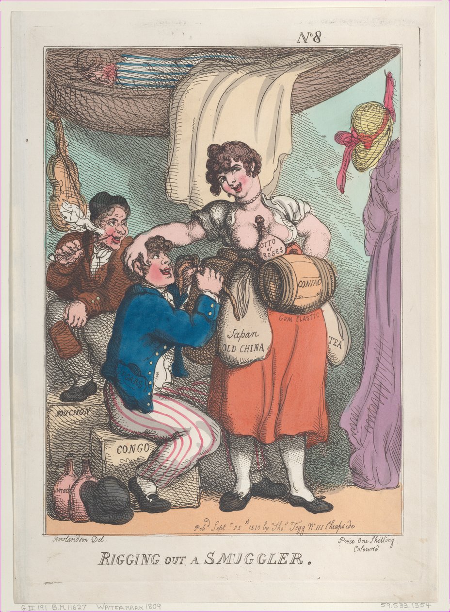 Rigging ut en smugler, 25. september 1810., 25. september 1810. av Thomas Rowlandson