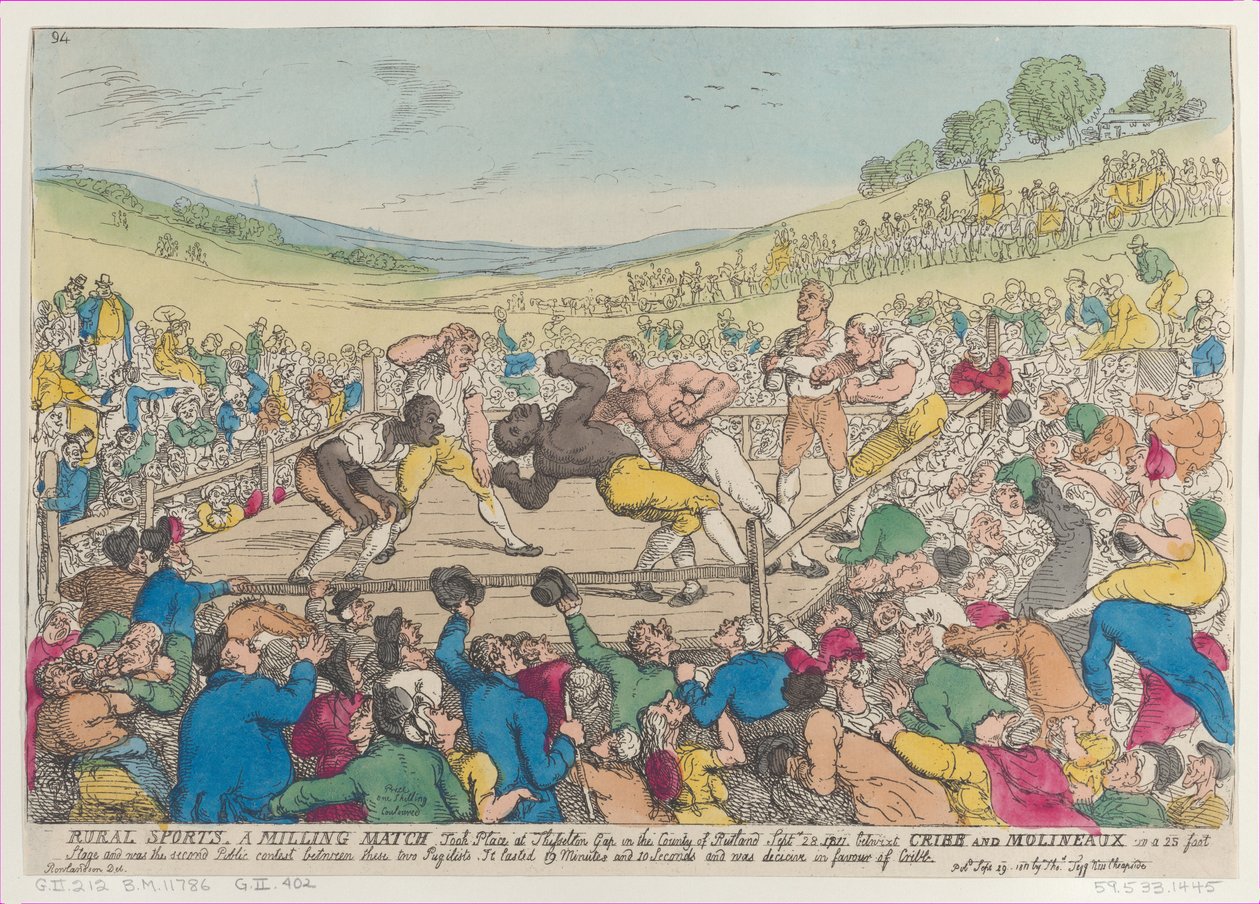 Rural Sports, A Milling Match, 29. september 1811., 29. september 1811. av Thomas Rowlandson