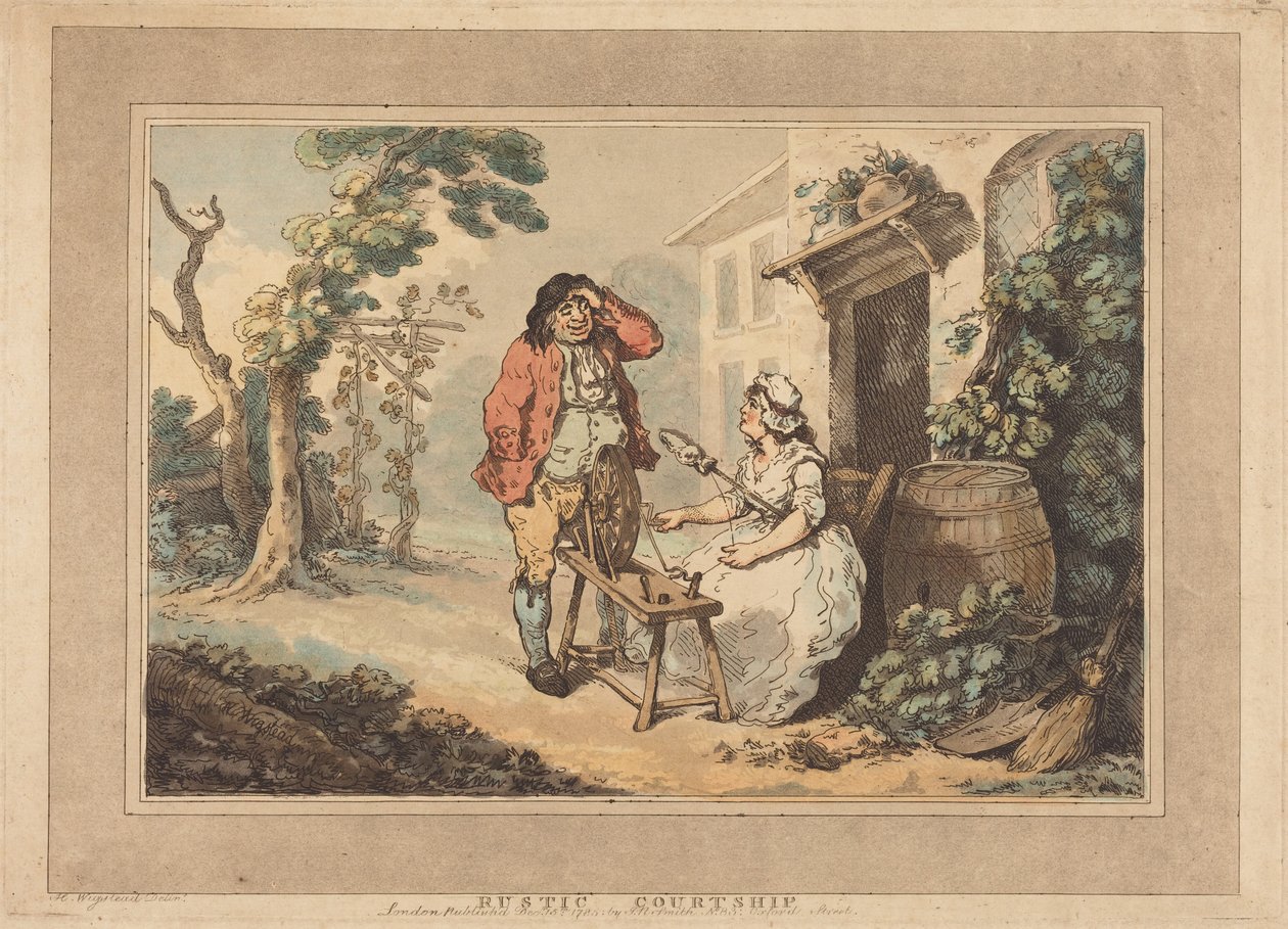 Rustikk frieri av Thomas Rowlandson