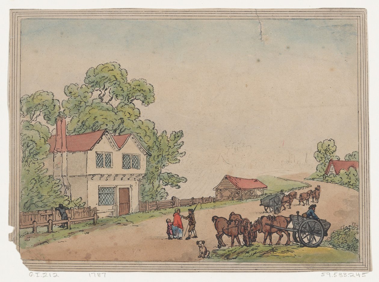Rustikkskisse, 1787., 1787. av Thomas Rowlandson